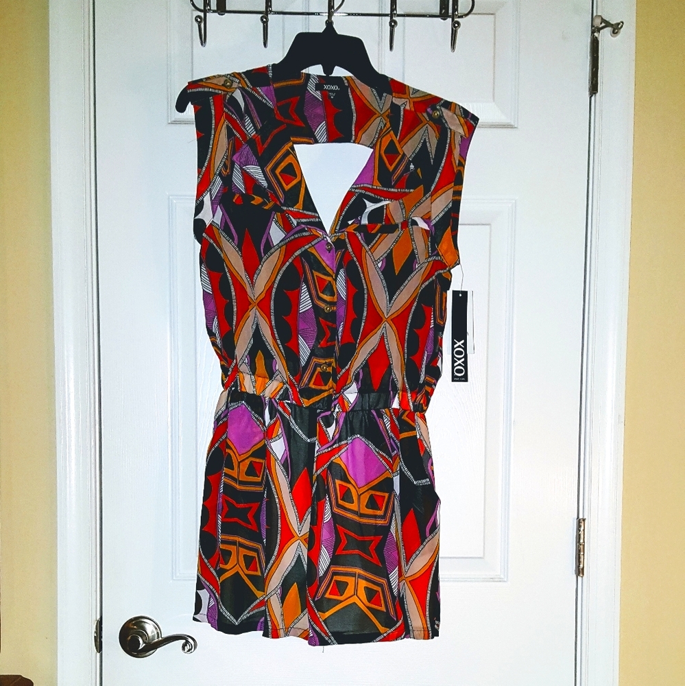 XOXO Geometric romper NWT!!!